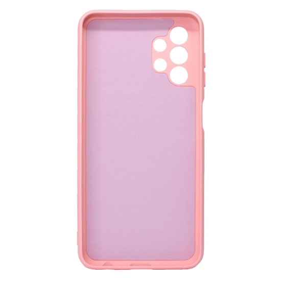 Capa Silicone Gel Samsung Galaxy A13 4g/A135 Rosa Clara Com Protetor De Câmera Robusta