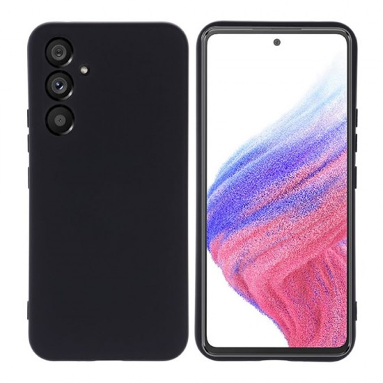 Samsung Galaxy A54 5G Black Robust Silicone Gel Case With Camera Protector Samsung Galaxy A54 5G Black Robust Silicone Gel Case With Camera Protector