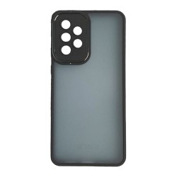 Capa Silicone Gel Bumper Samsung Galaxy A13 4g Preto Fosco Com Lente Protetor De Câmera Elektro