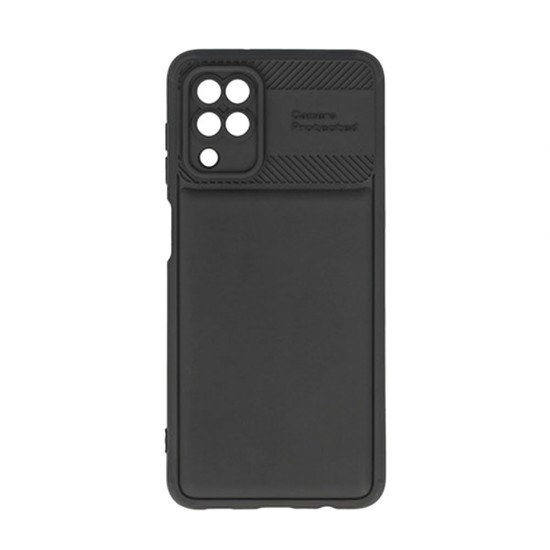 Samsung Galaxy A12 Black Silicone Gel Case With Camera Protector Samsung Galaxy A12 Black Silicone Gel Case With Camera Protector