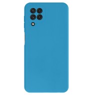 Capa Silicone Gel Samsung Galaxy A22 4g Azul Protetor De Camera