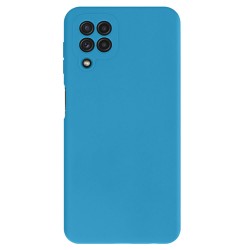Samsung Galaxy A22 4G Blue Camera Protector Silicone Gel Case