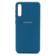 Samsung Galaxy A02 Blue Premium Silicone Gel Case