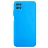 Funda De Gel De Silicona Samsung Galaxy A22 5G A226 Azul Robusta Con Protector De Cámara