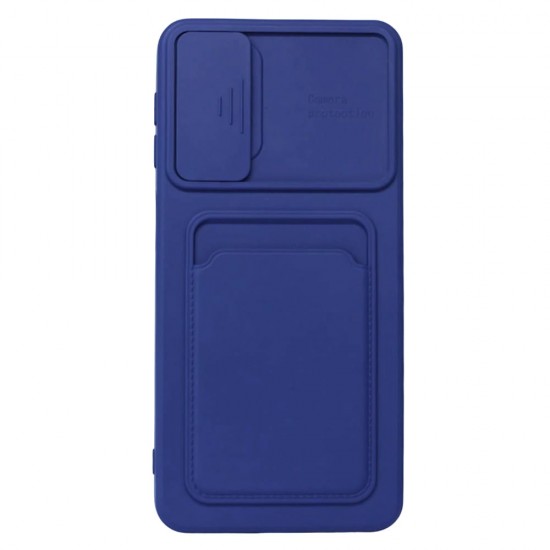 Capa Silicone Gel Samsung Galaxy A32 5g A326 Azul Com Protetor De Câmera E Bolsa Para Cartão Capa Silicone Gel Samsung Galaxy A32 5g A326 Azul Com Protetor De Câmera E Bolsa Para Cartão