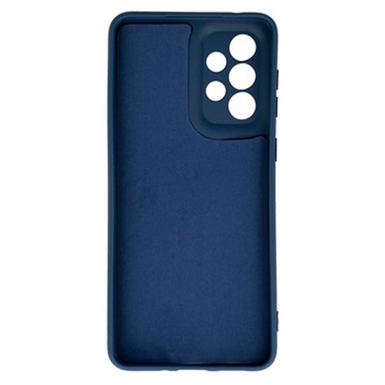 Samsung Galaxy A33 5G Blue Heart With Camera Protector Silicone Gel Case