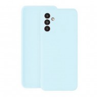 Capa Silicone Gel Samsung Galaxy A14 4g/5g Azul Claro Com Protetor De Câmera