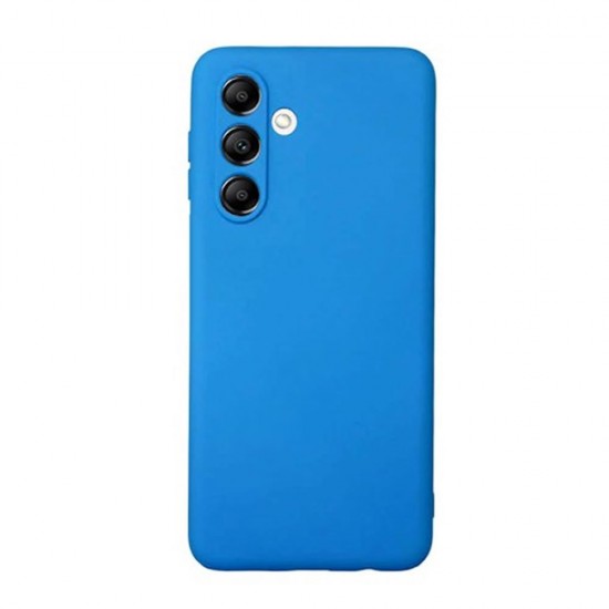 Samsung Galaxy A35 Blue Silicone Case With Camera Protector