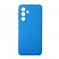 Capa Silicone Samsung Galaxy A35 Azul Com Protetor De Câmera