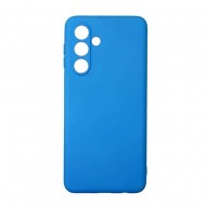 Samsung Galaxy A35 Blue Silicone Case With Camera Protector