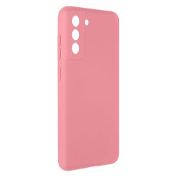 Samsung Galaxy S21 Pink With Camera Protector Silicone Gel Case