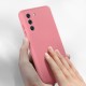Capa Silicone Gel Samsung Galaxy S21 Rosa Com Protetor De Camera