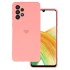 Samsung Galaxy A33 5G Pink Heart With Camera Protector Silicone Gel Case