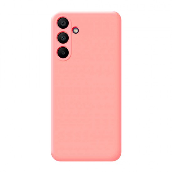 Capa Silicone Samsung Galaxy A35 Rosa Com Protetor De Câmera