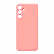 Samsung Galaxy A35 Pink Silicone Case With Camera Protector