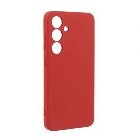 Samsung Galaxy S24 Red Robust Silicone Case With Camera Protector