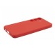 Capa Silicone Samsung Galaxy S24 Vermelho Com Protetor De Câmera Robusta