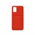 Capa Silicone Gel Samsung Galaxy A02s Vermelho Bolsa Para Cartão