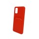 Capa Silicone Gel Samsung Galaxy A02s Vermelho Bolsa Para Cartao