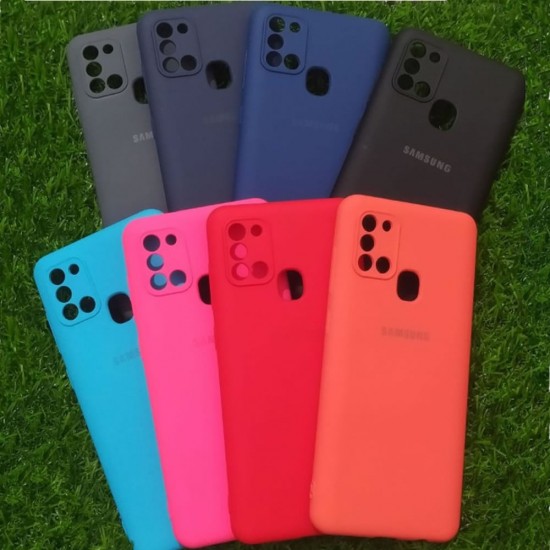 Capa Silicone Gel Samsung Galaxy A21S Vermelho Protetor De Câmera Capa Silicone Gel Samsung Galaxy A21S Vermelho Protetor De Câmera