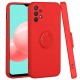Capa Silicone Gel Samsung Galaxy A33 5g Vermelho Com Protetor De Câmera, Anel De Dedo E Corda Capa Silicone Gel Samsung Galaxy A33 5g Vermelho Com Protetor De Câmera, Anel De Dedo E Corda