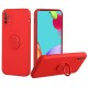 Capa Silicone Gel Samsung Galaxy A33 5g Vermelho Com Anel De Dedo E Corda