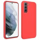 Funda De Gel De Silicona Samsung Galaxy S21 Fe Roja Robusta Funda De Gel De Silicona Samsung Galaxy S21 Fe Roja Robusta