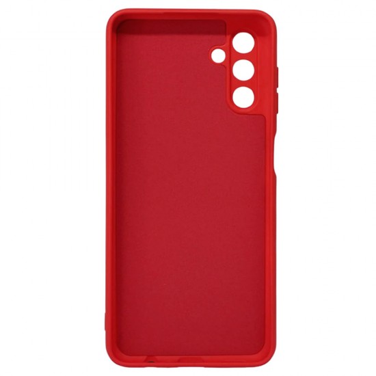 Capa Silicone Gel Samsung Galaxy A13 5g Vermelho Com Protetor De Câmera Robusta