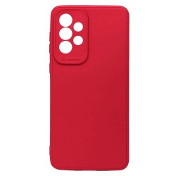 Samsung Galaxy A33 5G Red Silicone Gel Case With Camera Protector