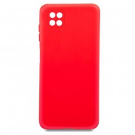 Capa Silicone Gel Samsung Galaxy A22 5g A226 Vermelho Com Protetor De Câmera Robusta