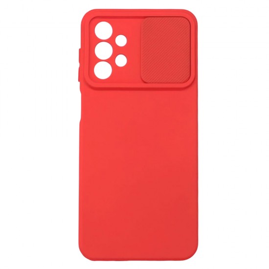 Samsung Galaxy A23 4G/5G Red With Camera Protector And Sliding Window Silicone Gel Case Samsung Galaxy A23 4G/5G Red With Camera Protector And Sliding Window Silicone Gel Case