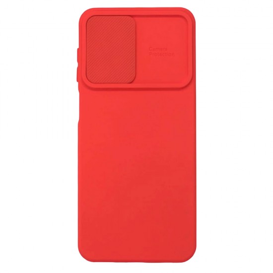 Samsung Galaxy A23 4G/5G Red With Camera Protector And Sliding Window Silicone Gel Case Samsung Galaxy A23 4G/5G Red With Camera Protector And Sliding Window Silicone Gel Case