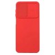 Capa Silicone Gel Samsung Galaxy A23 4g/5g Vermelho Com Protetor De Câmera E Janela Deslizante