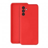 Capa Silicone Gel Samsung Galaxy A34 5g Vermelho Com Protetor De Câmera