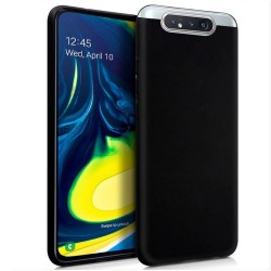 Samsung Galaxy A80 Shiny Black Silicone Gel Case