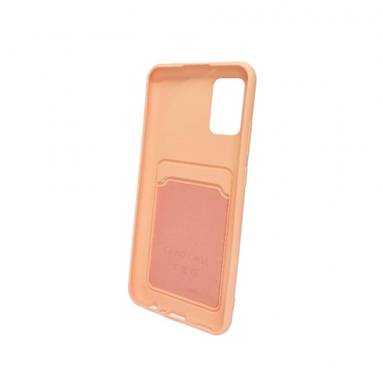 Capa Silicone Gel Samsung Galaxy A02s Rosa Clara Bolsa Para Cartao