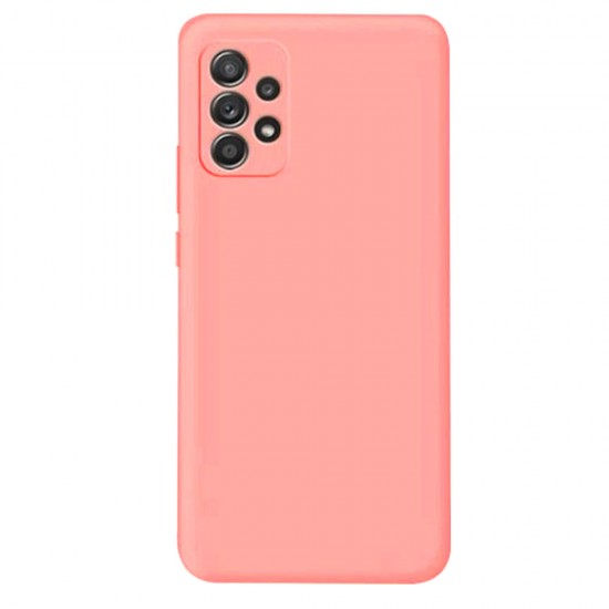 Capa Silicone Gel Samsung Galaxy A33 5g A336 Rosa Clara Com Protetor De Câmera Robusta