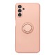 Samsung Galaxy A13 5G Light Pink With Camera Protector, Ring And String Silicone Gel Case Samsung Galaxy A13 5G Light Pink With Camera Protector, Ring And String Silicone Gel Case