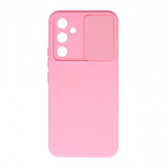 Capa Silicone Gel Samsung Galaxy A34 5g Rosa Com Protetor De Câmera E Janela Deslizante Capa Silicone Gel Samsung Galaxy A34 5g Rosa Com Protetor De Câmera E Janela Deslizante