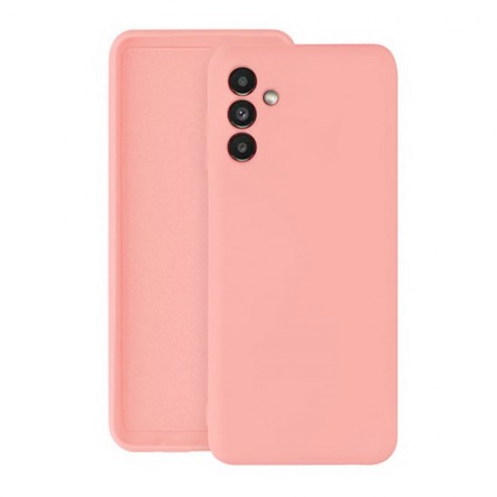 Capa Silicone Gel Samsung Galaxy A34 5g Rosa Com Protetor De Câmera