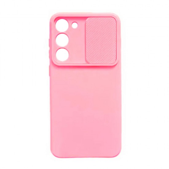 Capa Silicone Gel Samsung Galaxy S23 Rosa Clara Com Protetor De Câmera E Janela Deslizante Capa Silicone Gel Samsung Galaxy S23 Rosa Clara Com Protetor De Câmera E Janela Deslizante