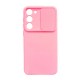 Capa Silicone Gel Samsung Galaxy S23 Rosa Clara Com Protetor De Câmera E Janela Deslizante Capa Silicone Gel Samsung Galaxy S23 Rosa Clara Com Protetor De Câmera E Janela Deslizante