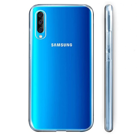 Capa Silicone Dura 360º Samsung Galaxy A70 Transparente