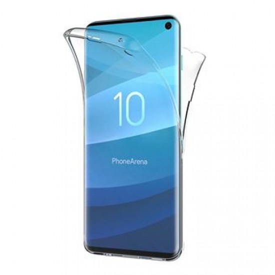 Capa Silicone Gel 360º Samsung Galaxy S10 Transparente