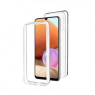 Capa Silicone Dura 360º Samsung Galaxy A32 4g Transparente Com Protetor De Câmera