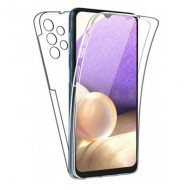 Capa Silicone Dura 360º Samsung Galaxy A53 5g Transparente Com Protetor De Câmera