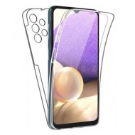 Capa Silicone Dura 360º Samsung Galaxy A13 4g / A135 Transparente Com Protetor De Câmera