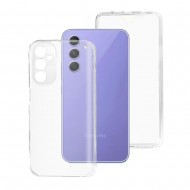 Capa Silicone Dura 360º Samsung Galaxy A24 4g/A25 5g Transparente Com Protetor De Câmera