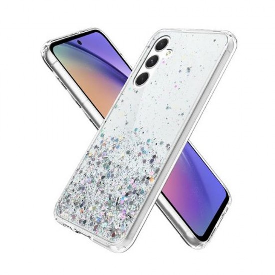 Capa Silicone Com Desenho Bling Glitter Samsung Galaxy A24 4g/A25 5g Transparente Capa Silicone Com Desenho Bling Glitter Samsung Galaxy A24 4g/A25 5g Transparente