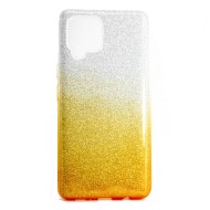 Capa Silicone Gel Brilhante Samsung Galaxy A12 Dourado